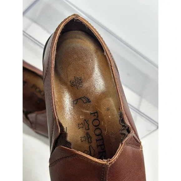 Footprints Birkenstocks Women's Comfort Shoes Size EU 36 US 5/5.5 Brown Slip Ons - Picture 10 of 11